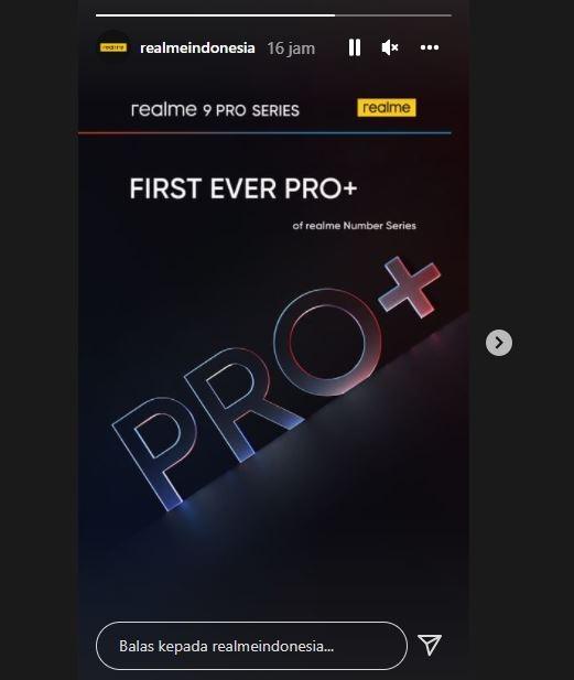 Teaser Realme 9 Pro Plus. (Instagram/ realmeindonesia)