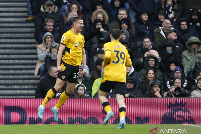 Wolves permalukan Tottenham di kandang dengan skor 2-0