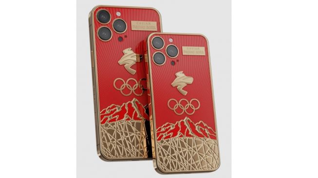 Caviar iPhone 13 Pro Beijing 2022, Olympic Hero Gold. [Caviar]