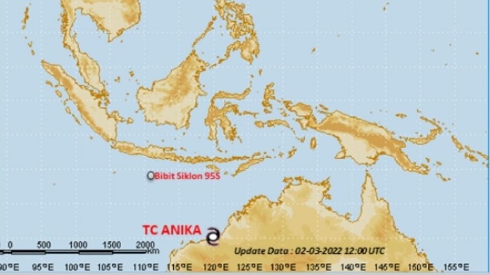 Bibit Siklon Tropis 95S Berpotensi Picu Cuaca Ekstrem di Banten dan Jateng