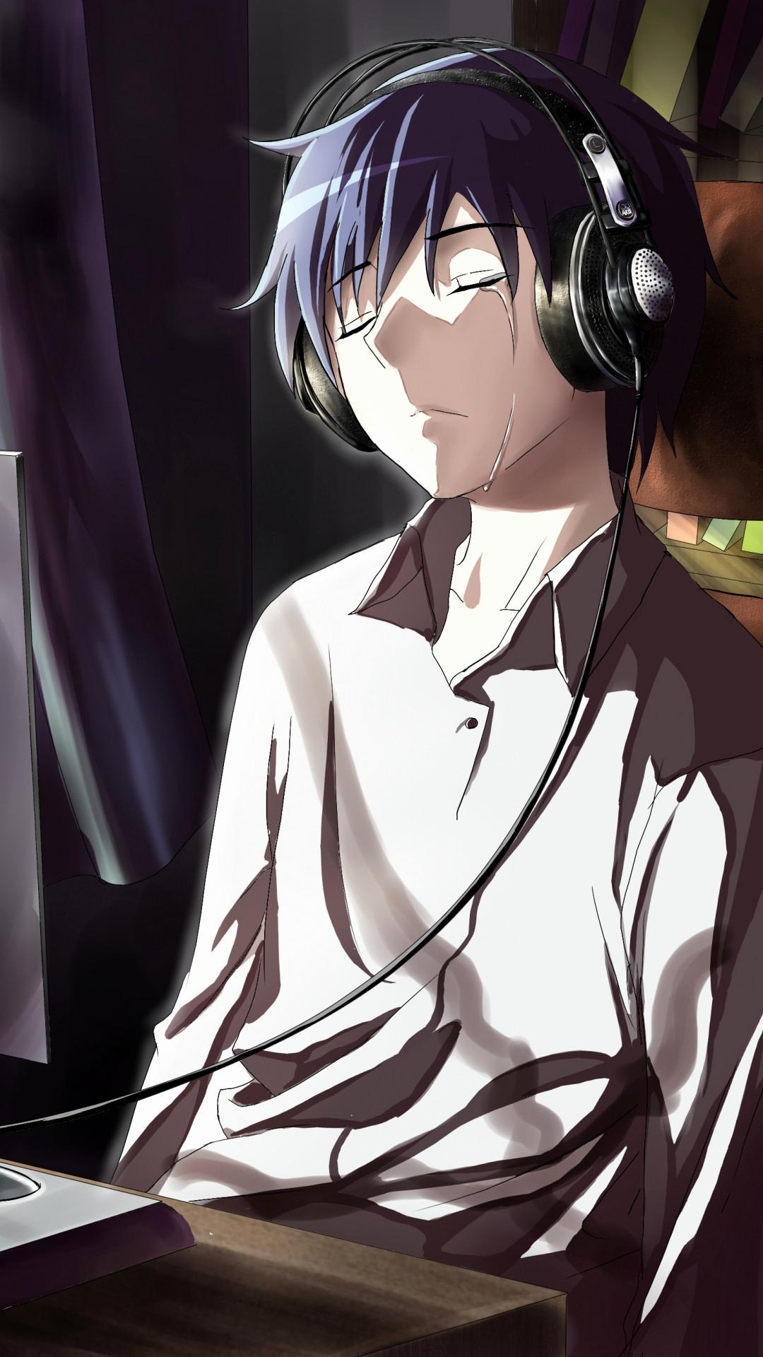 Fresh Wallpaper Anime Sad Boy Background