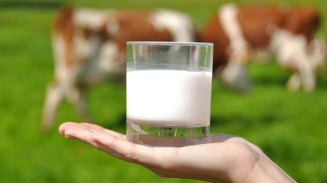 Ilustrasi susu segar. (Sumber: Shutterstock)