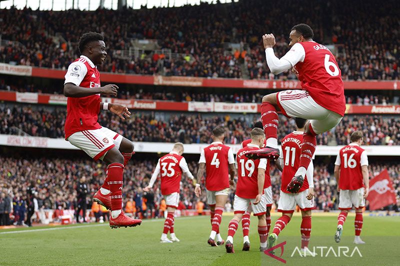 Bukayo Saka cetak dua gol, Arsenal hajar Crystal Palace 4-1